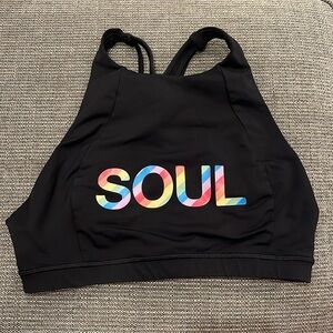 Soulcycle Lululemon Rainbow Bra
